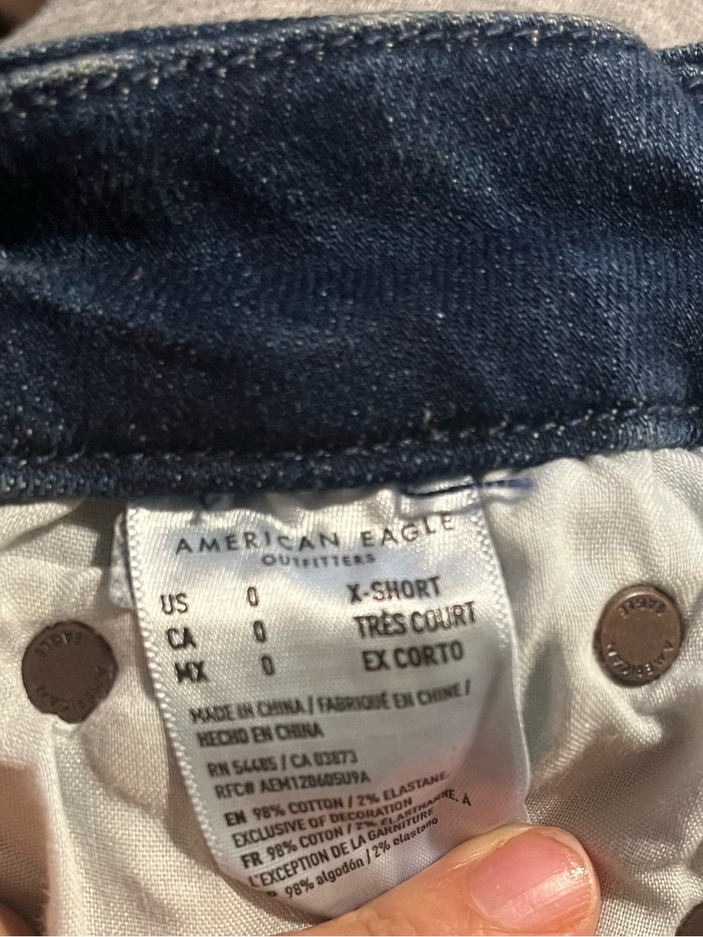 American Eagle Outfitters Distressed Blue Women's Jeggings - Picture 5 of 5